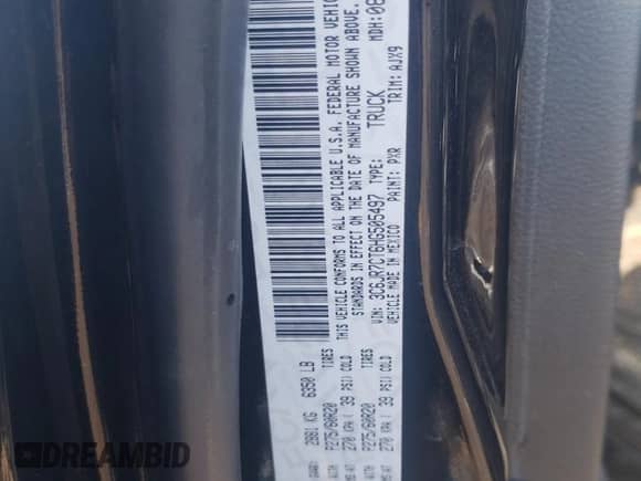 2017 Ram 1500 Sport с VIN 3C6JR7CT6HG505497, выставлен на аукционе Copart как лот 41396824 с пробегом 75 830 миль миль и . История ставок и продаж доступна на DreamBid. Изображение 12.