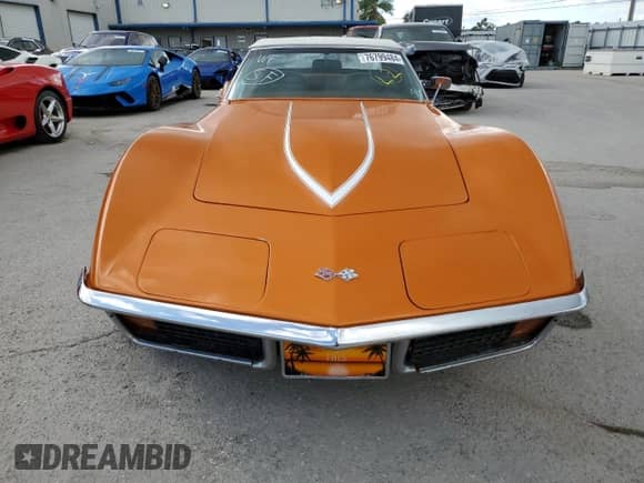 1972 Chevrolet Corvette с VIN 1Z67K2S521698, выставлен на аукционе Copart как лот 76799484 с пробегом 68 566 миль миль и На запчасти • Non repairable. История ставок и продаж доступна на DreamBid. Изображение 5.