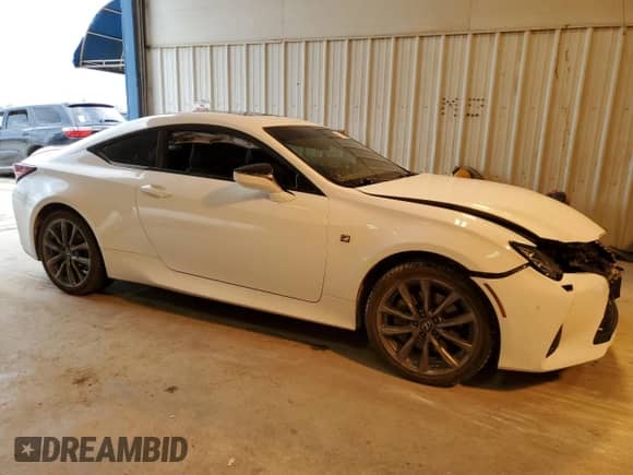 2021 Lexus RC 350 F Sport with VIN JTHGZ5DC7M5011168, listed as a Copart auction lot 51616335 with 36,673 mi miles and Salvage title. Bid and sale history available at DreamBid. Image 4.