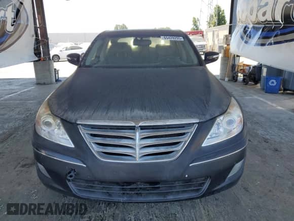 2009 Hyundai Genesis with VIN KMHGC46F49U047414, listed as a Copart auction lot 65428205 with 214,057 mi miles and Salvage title. Bid and sale history available at DreamBid. Image 5.