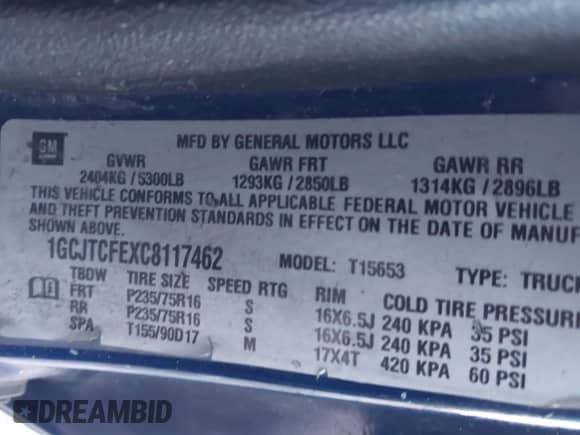 2012 Chevrolet Colorado 1LT с VIN 1GCJTCFEXC8117462, выставлен на аукционе IAAI как лот 43457783 с пробегом 267 603 миль миль и . История ставок и продаж доступна на DreamBid. Изображение 9.