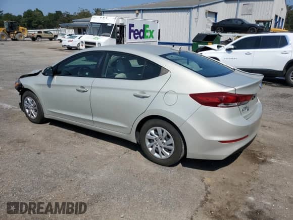 2017 Hyundai Elantra SE with VIN KMHD74LF9HU110632, listed as a Copart auction lot 81311235 with 101,463 mi miles and Salvage title. Bid and sale history available at DreamBid. Image 2.