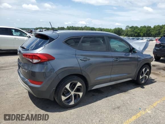 2017 Hyundai Tucson Limited with VIN KM8J33A25HU457061, listed as a Copart auction lot 63090455 with Not provided miles and Non repairable. Bid and sale history available at DreamBid. Image 3.