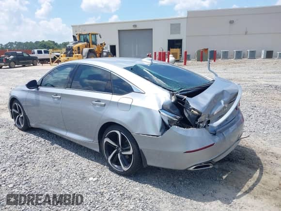 2018 Honda Accord Sport with VIN 1HGCV1F36JA034155, listed as a IAAI auction lot 43028443 with 54,685 mi miles and . Bid and sale history available at DreamBid. Image 3.