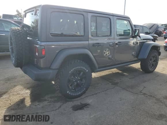 2021 Jeep Wrangler Unlimited Sport Altitude с VIN 1C4HJXDG0MW856658, выставлен на аукционе Copart как лот 86251414 с пробегом 30 579 миль миль и Списание • Salvage title. История ставок и продаж доступна на DreamBid. Изображение 3.