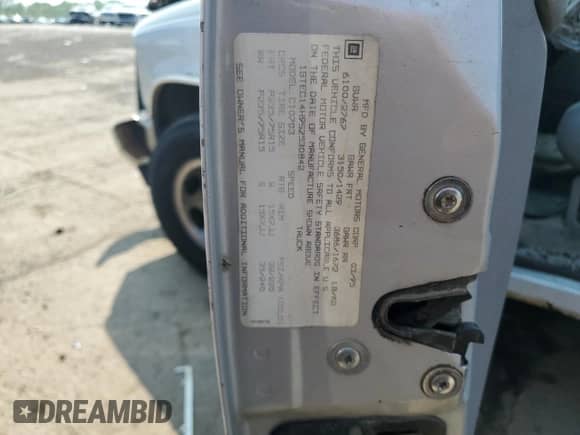 1995 GMC Sierra 1500 с VIN 1GTEC14H9SZ530842, выставлен на аукционе Copart как лот 64565735 с пробегом 235 571 миль миль и Чистый • Clean title. История ставок и продаж доступна на DreamBid. Изображение 12.