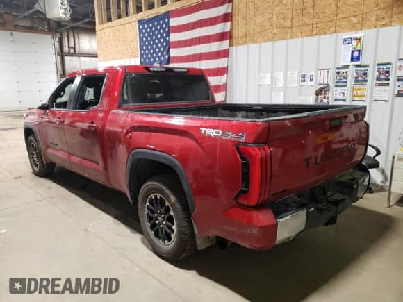 2025 Toyota Tundra SR5 with VIN 5TFLA5EC2SX038074, listed as a Copart auction lot 70862645 with Not provided miles and Salvage title. Bid and sale history available at DreamBid. Image 2.
