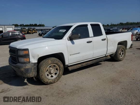 2014 Chevrolet Silverado 1500 Work Truck z VIN 1GCRCPEC3EZ336285, wystawiony jako Copart lot #57048905 z przebiegiem 258 004 mil mil oraz Szkoda całkowita • Salvage title. Historia ofert i sprzedaży dostępna na DreamBid. Obrazek 1.