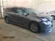 2021 Toyota Sienna LE with VIN 5TDKSKFC9MS015521, listed as a Copart auction lot 80913925 with 124,556 mi miles and Salvage title. Bid and sale history available at DreamBid. Image 4.