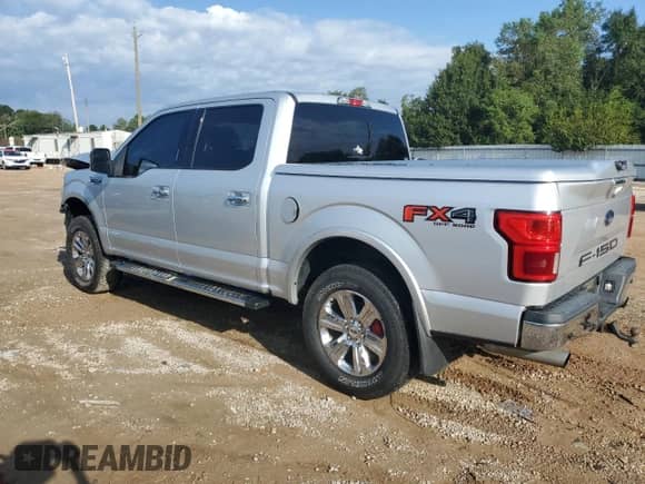 2018 Ford F-150 XL with VIN 1FTEW1E58JKF50938, listed as a Copart auction lot 81024385 with 122,433 mi miles and Salvage title. Bid and sale history available at DreamBid. Image 2.