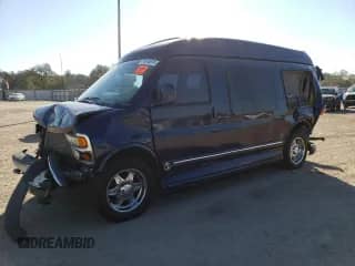 2002 Chevrolet Express с VIN 1GBFG15R521147807, выставлен на аукционе Copart как лот 77610514 с пробегом Не указан миль и Списание • Salvage title. История ставок и продаж доступна на DreamBid. Изображение 1.
