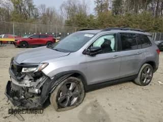 2020 Honda Passport Touring with VIN 5FNYF8H96LB004076, listed as a Copart auction lot 81239214 with 55,787 mi miles and Salvage title. Bid and sale history available at DreamBid. Image 1.
