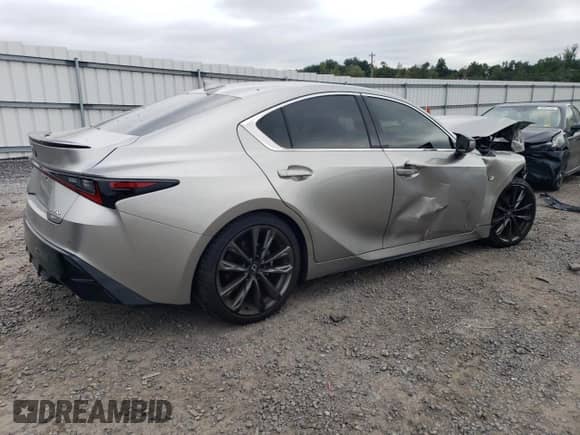 2023 Lexus IS 350 F Sport z VIN JTHGZ1E20P5032771, wystawiony jako Copart lot #69778915 z przebiegiem 8 430 mil mil oraz Szkoda całkowita • Salvage title. Historia ofert i sprzedaży dostępna na DreamBid. Obrazek 3.