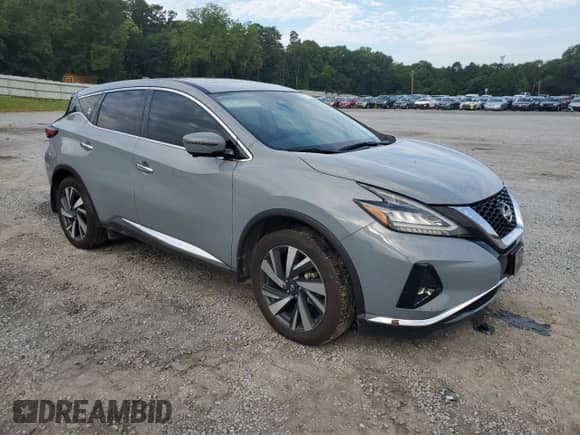 2024 Nissan Murano SL with VIN 5N1AZ2CJ2RC100912, listed as a Copart auction lot 67111085 with 33,439 mi miles and Salvage title. Bid and sale history available at DreamBid. Image 4.