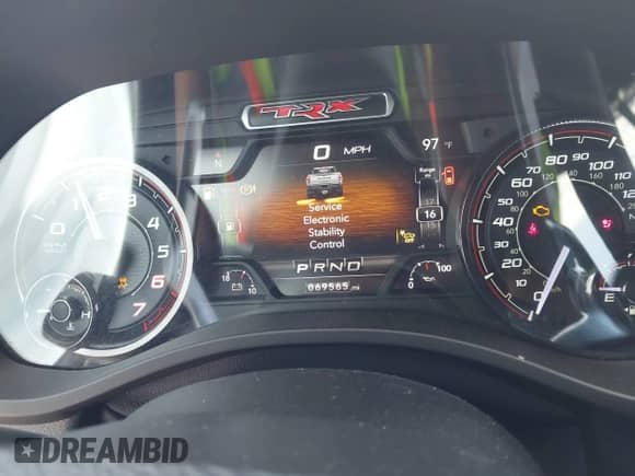 2021 Ram 1500 TRX with VIN 1C6SRFU9XMN905260, listed as a IAAI auction lot 41745910 with 69,565 mi miles and . Bid and sale history available at DreamBid. Image 7.