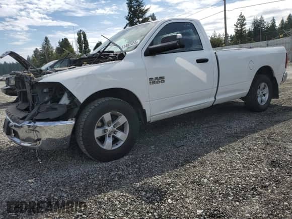 2016 Ram 1500 Tradesman with VIN 3C6JR6DG6GG343476, listed as a Copart auction lot 67487455 with 125,629 mi miles and Salvage title. Bid and sale history available at DreamBid. Image 1.