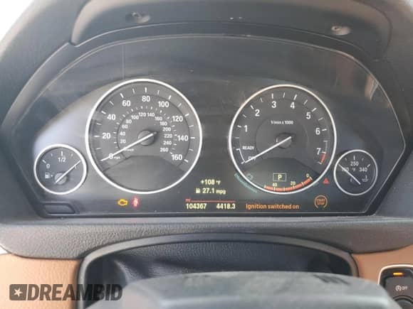 2015 BMW 4 Series 428i with VIN WBA3V7C54FP771900, listed as a Copart auction lot 66550815 with 104,367 mi miles and Salvage title. Bid and sale history available at DreamBid. Image 9.