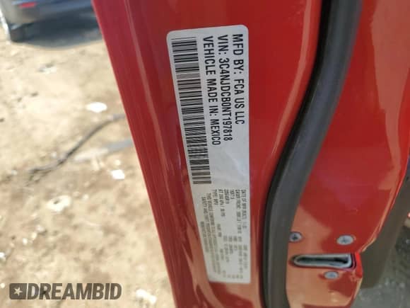 2022 Jeep Compass (RED) Edition with VIN 3C4NJDCB0NT197818, listed as a Copart auction lot 60680995 with 36,828 mi miles and Salvage title. Bid and sale history available at DreamBid. Image 12.