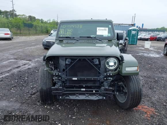 2023 Jeep Wrangler Sahara with VIN 1C4JJXP64PW684210, listed as a IAAI auction lot 42244388 with 23,622 mi miles and . Bid and sale history available at DreamBid. Image 12.