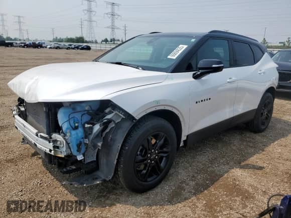 2022 Chevrolet Blazer LT с VIN 3GNKBJRS5NS133406, выставлен на аукционе Copart как лот 66894035 с пробегом 43 905 миль миль и Списание • Salvage title. История ставок и продаж доступна на DreamBid. Изображение 1.