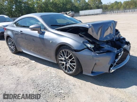 2016 Lexus RC 200t F Sport with VIN JTHHA5BC3G5004267, listed as a IAAI auction lot 43362432 with 85,523 mi miles and . Bid and sale history available at DreamBid. Image 1.