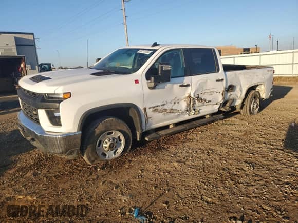 2023 Chevrolet Silverado 2500HD Work Truck with VIN 1GC1YLE76PF246580, listed as a Copart auction lot 80273104 with 33,139 mi miles and Salvage title. Bid and sale history available at DreamBid. Image 1.