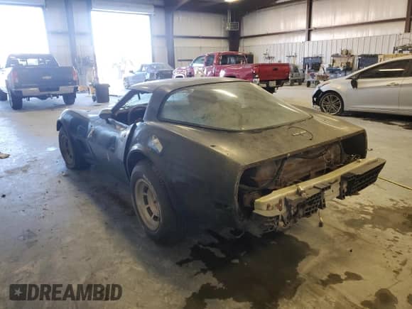 1981 Chevrolet Corvette z VIN 1G1AY8763BS411382, wystawiony jako Copart lot #46404285 z przebiegiem 79 581 mil mil oraz Czysty tytuł • Clean title. Historia ofert i sprzedaży dostępna na DreamBid. Obrazek 2.