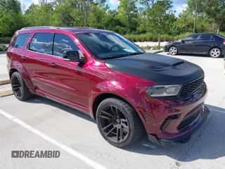 2021 Dodge Durango SRT Hellcat with VIN 1C4SDJH91MC716142, listed as a IAAI auction lot 43523331 with 37,058 mi miles and . Bid and sale history available at DreamBid. Image 1.