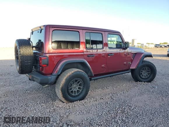 2022 Jeep Wrangler Unlimited Rubicon 392 with VIN 1C4JJXSJ4NW109209, listed as a Copart auction lot 58205345 with 29,433 mi miles and Salvage title. Bid and sale history available at DreamBid. Image 3.