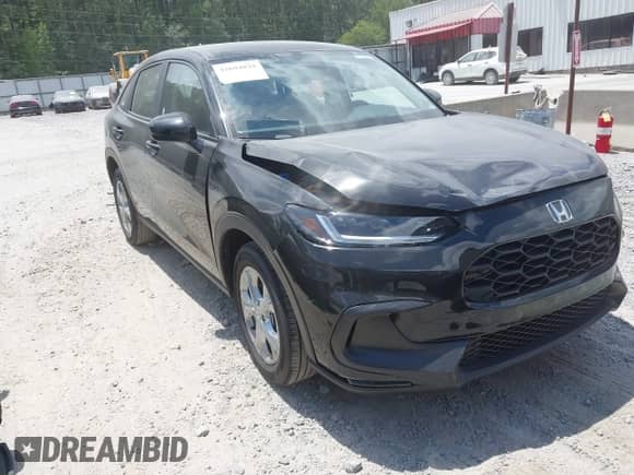 2025 Honda HR-V LX with VIN 3CZRZ1H38SM754677, listed as a IAAI auction lot 42694829 with 1,938 mi miles and . Bid and sale history available at DreamBid. Image 1.