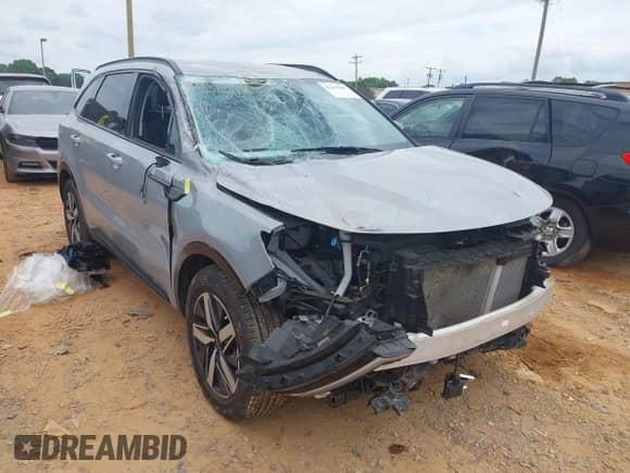 2023 Kia Sorento EX with VIN 5XYRH4LFXPG197495, listed as a IAAI auction lot 42102185 with 34,736 mi miles and . Bid and sale history available at DreamBid. Image 1.