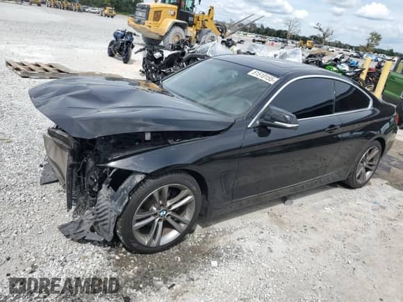2017 BMW 4 Series 430i with VIN WBA4R7C5XHK876546, listed as a Copart auction lot 81510155 with 86,513 mi miles and Salvage title. Bid and sale history available at DreamBid. Image 1.
