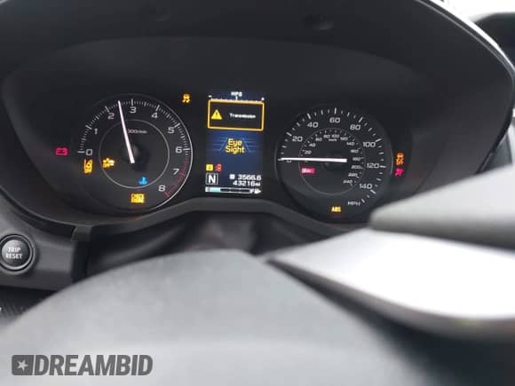 2021 Subaru Impreza with VIN 4S3GKAB64M3606261, listed as a IAAI auction lot 43054357 with 43,216 mi miles and . Bid and sale history available at DreamBid. Image 7.