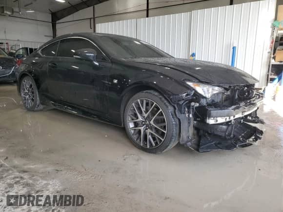 2016 Lexus RC 350 F Sport with VIN JTHSE5BC8G5006431, listed as a Copart auction lot 46497245 with 95,831 mi miles and Salvage title. Bid and sale history available at DreamBid. Image 4.