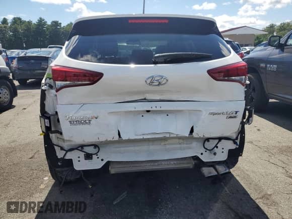 2017 Hyundai Tucson Limited with VIN KM8J3CA26HU451348, listed as a Copart auction lot 71032705 with 18,606 mi miles and Salvage title. Bid and sale history available at DreamBid. Image 6.