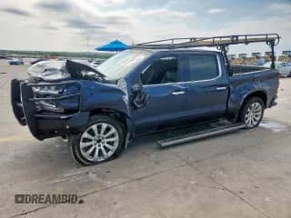 2021 Chevrolet Silverado 1500 High Country with VIN 3GCUYHEL5MG104691, listed as a Copart auction lot 66086675 with 117,426 mi miles and Salvage title. Bid and sale history available at DreamBid. Image 1.
