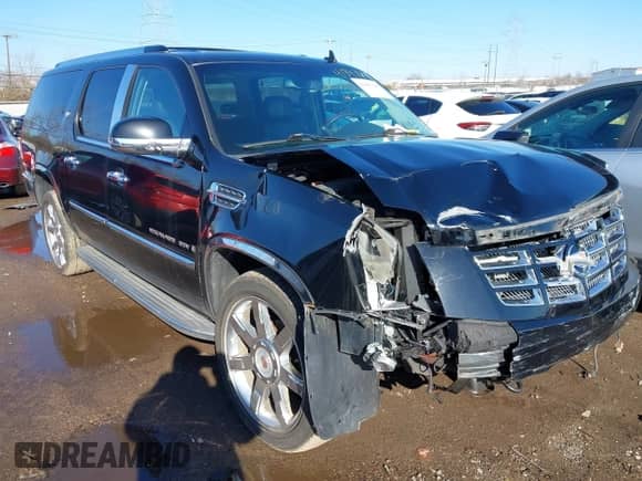2009 Cadillac Escalade ESV with VIN 1GYFK26269R266831, listed as a IAAI auction lot 41847649 with 150,129 mi miles and . Bid and sale history available at DreamBid. Image 1.