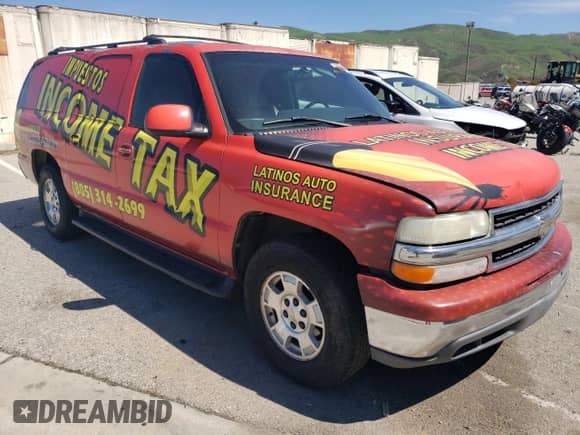 2001 Chevrolet Suburban LT с VIN 3GNEC16T01G167175, выставлен на аукционе Copart как лот 50233485 с пробегом 248 624 миль миль и Списание • Salvage title. История ставок и продаж доступна на DreamBid. Изображение 4.