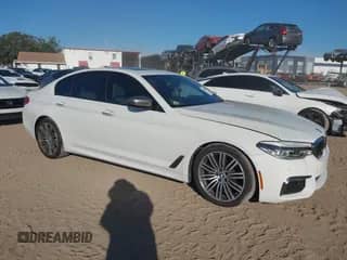 2018 BMW 5 Series M550i xDrive with VIN WBAJB9C56JG464247, listed as a IAAI auction lot 43288637 with 81,084 mi miles and . Bid and sale history available at DreamBid. Image 1.
