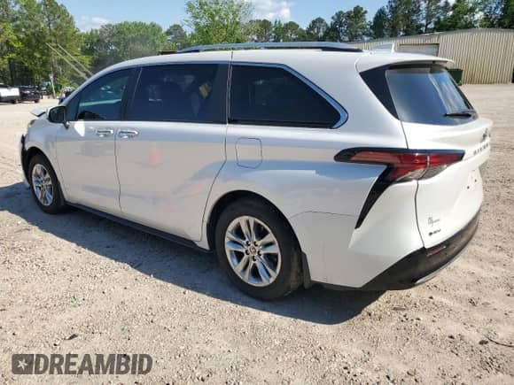 2025 Toyota Sienna Limited с VIN 5TDZRKEC9SS226758, выставлен на аукционе Copart как лот 56335185 с пробегом 9 572 миль миль и Списание • Salvage title. История ставок и продаж доступна на DreamBid. Изображение 2.