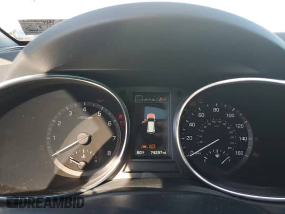 2017 Hyundai Santa Fe Limited Ultimate with VIN KM8SRDHFXHU255088, listed as a Copart auction lot 66203135 with 74,287 mi miles and Salvage title. Bid and sale history available at DreamBid. Image 9.