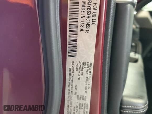 2024 Jeep Grand Cherokee z VIN 1C4RJYB6XRC145515, wystawiony jako Copart lot #90075345 z przebiegiem 45 761 mil mil oraz Czysty tytuł • Clean title. Historia ofert i sprzedaży dostępna na DreamBid. Obrazek 14.