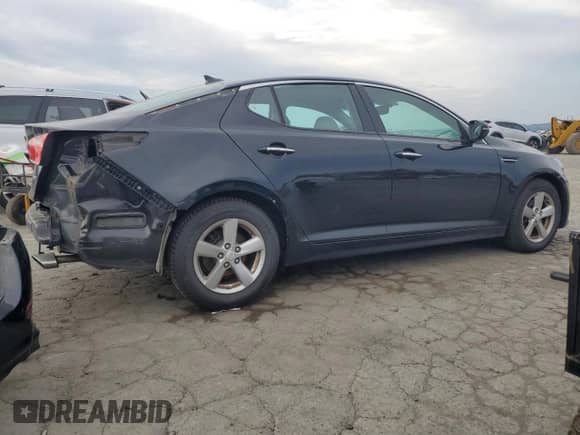 2014 Kia Optima LX with VIN 5XXGM4A79EG316136, listed as a Copart auction lot 80244535 with 116,189 mi miles and Salvage title. Bid and sale history available at DreamBid. Image 3.