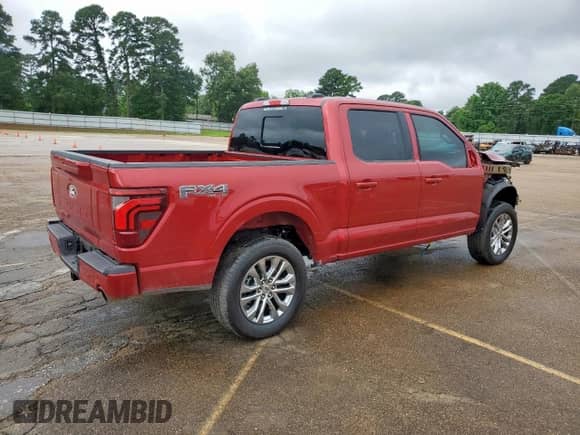 2025 Ford F-150 Lariat с VIN 1FTFW5L8XSFA15404, выставлен на аукционе Copart как лот 58945285 с пробегом 3 454 миль миль и Списание • Salvage title. История ставок и продаж доступна на DreamBid. Изображение 3.