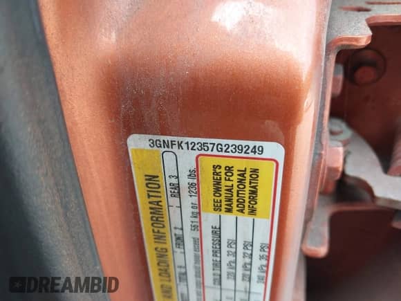 2007 Chevrolet Avalanche 3LT с VIN 3GNFK12357G239249, выставлен на аукционе IAAI как лот 43201423 с пробегом 203 270 миль миль и . История ставок и продаж доступна на DreamBid. Изображение 9.