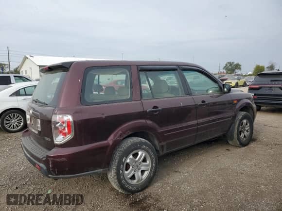2007 Honda Pilot LX с VIN 2HKYF18137H537785, выставлен на аукционе Copart как лот 84706365 с пробегом 201 401 миль миль и Чистый • Clean title. История ставок и продаж доступна на DreamBid. Изображение 3.