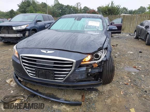 2015 Hyundai Genesis 3.8L with VIN KMHGN4JE4FU044565, listed as a IAAI auction lot 43036782 with 63,898 mi miles and . Bid and sale history available at DreamBid. Image 6.