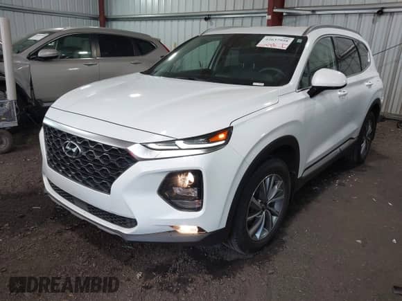 2019 Hyundai Santa Fe SEL with VIN 5NMS33AD3KH061249, listed as a IAAI auction lot 42637958 with 51,778 mi miles and . Bid and sale history available at DreamBid. Image 2.