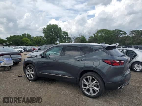 2019 Chevrolet Blazer Premier with VIN 3GNKBKRS0KS689401, listed as a Copart auction lot 64030885 with 61,358 mi miles and Salvage title. Bid and sale history available at DreamBid. Image 2.