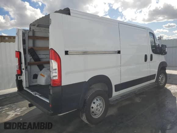 2023 Ram ProMaster Cargo with VIN 3C6LRVVG6PE584399, listed as a Copart auction lot 46678675 with Not provided miles and Clean title. Bid and sale history available at DreamBid. Image 3.